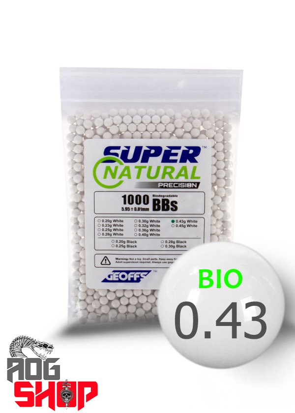 SUPER NATURAL PRECISION 0.43G BIO - (1000BBs) - [GEOFFS] - AOGShop