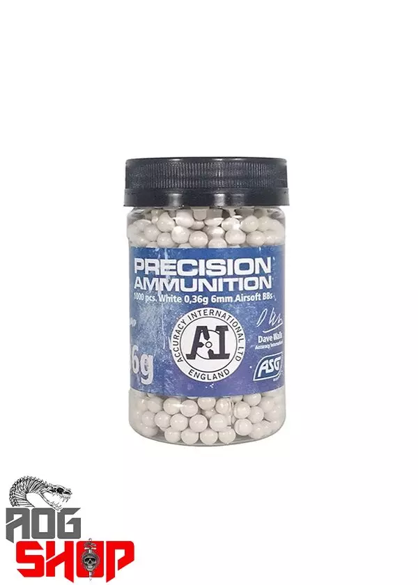 Precision Ammunition Heavy BBs 0.36G - (1000 BB's) - [ASG]