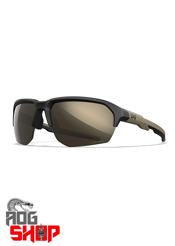 WX JAKL Sunglasses – CAPTIVATE™ Tungsten Mirror Lens / Tan & Black Frame – [Wiley X]
